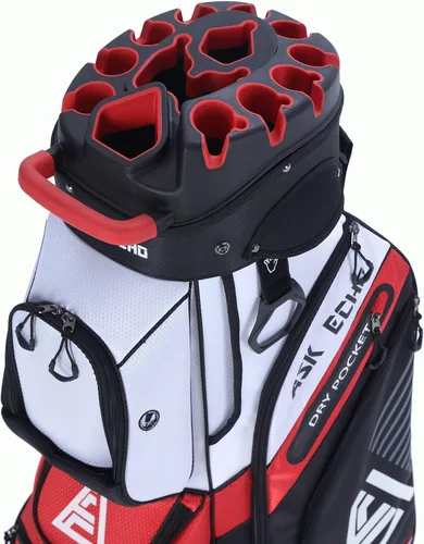 ASK ECHO T-Lock – Bolsa de carrito de golf con organizador de 14 divisiones en la parte superior, bolsa de carrito de golf premium con asas y funda