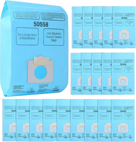 Gudotra Paquete de 20 bolsas de vacío de repuesto 5055 para recipiente tipo C/Q 5055 50555 50557 50558 50403 50410 53291 tipo C-5 C-18 azul