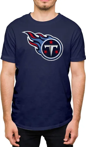 Miniatura 33 de Hybrid Sports NFL - Distressed Team Logo - Officially Licensed Adult Short Sleeve Fan Tee for Men & Women Los Angeles Rams - Azul real