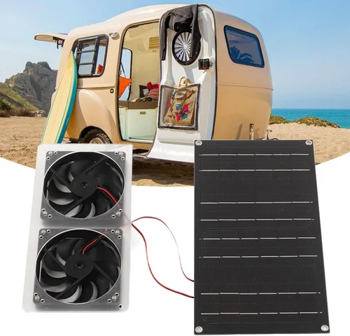 Miniatura 7 de Ventilador del generador solar, extractor de aire accionado solar compacto de 5 V para RV