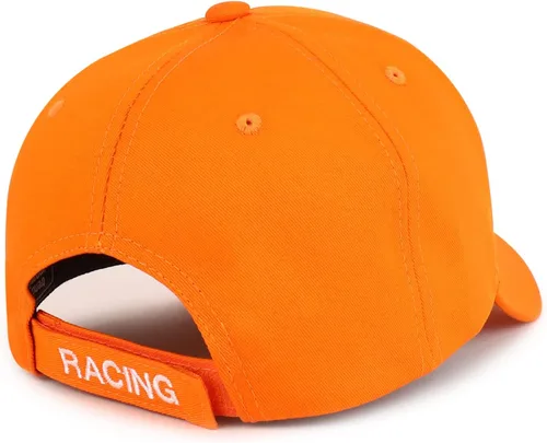 Miniatura 11 de Trendy Apparel Shop Gorra de béisbol con bandera de carreras bordada en 3D