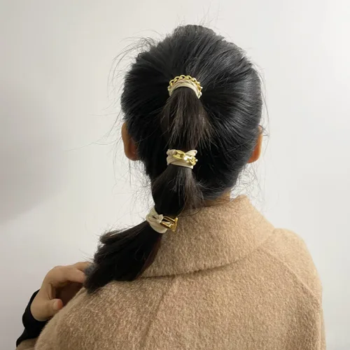 Miniatura 5 de Bandas elásticas para el cabello para mujer, ligas elásticas para el cabello grueso y fino, bandas para el cabello para coleta, accesorios