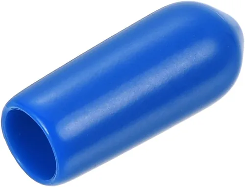 Miniatura 100 de uxcell 25 tapas de goma de 0.787 in de vinilo de identificación redonda tapa tapa de rosca de tornillo protectores negro