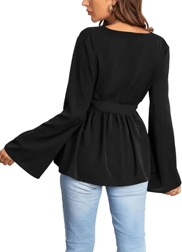 Miniatura 2 de Verdusa Blusa de maternidad de manga larga con cuello en V para mujer