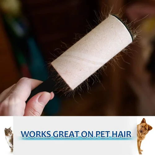Miniatura 3 de Rodillos de pelusa para pelo de mascotas extra pegajosos, removedor de pelo de perros y gatos, rodillo de pelusa de tamaño de viaje para ropa, 2