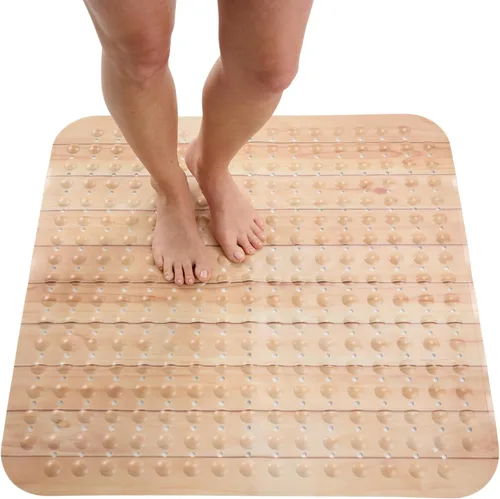 Miniatura 11 de ENKOSI Tapete de ducha extra grande antideslizante – 47 x 32 pulgadas – Tapete de ducha de baño XL – Tapetes de ducha grandes para suelos de ducha