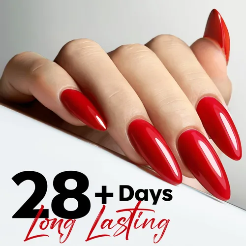 Miniatura 7 de modelones Esmalte de uñas de gel blanco esmalte de uñas de gel rojo
