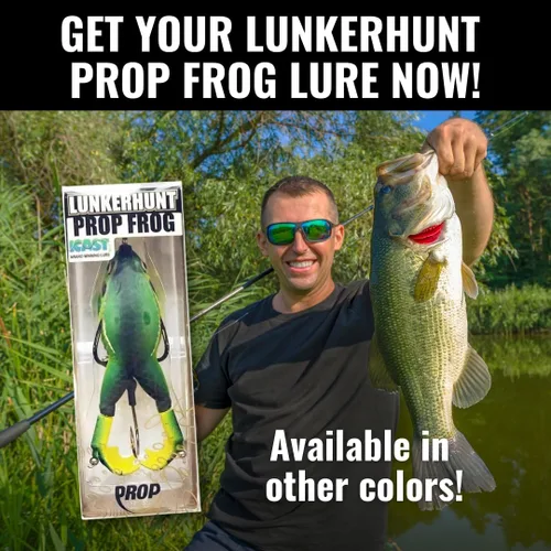 Miniatura 9 de LUNKERHUNT - Cebo de rana para pesca de lubina Rana de cuerpo suave y hueco sin enganches para pesca de lubina y trucha Señuelo de rana realista