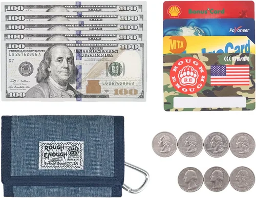 Miniatura 9 de Rough Enough - Cartera para hombre y niño adolescente en azul vaquero clásico fresco