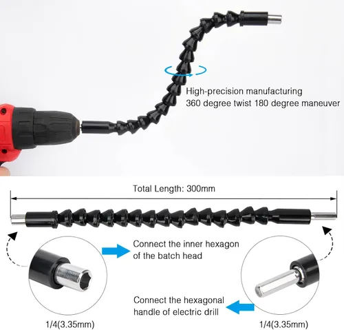 Miniatura 4 de Herramienta de extracción de cambio de correa compatible con Polaris RZR S 900/XP/RZR XP4 1000 con kits de extensión de broca flexible