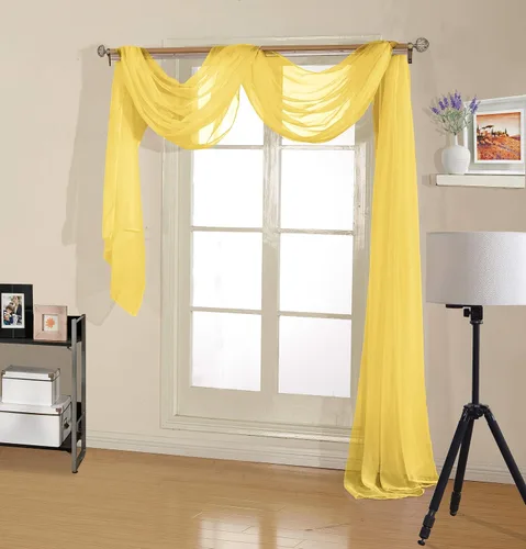 Miniatura 13 de Decotex - Bufanda de gasa transparente de calidad premium para diseños de hogar y eventos