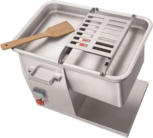 Miniatura 2 de KWS SL-48 1320W 1.8HP Cortador eléctrico de carne fresca de acero inoxidable para restaurante/delicatessen/carnicería (0.118 in)