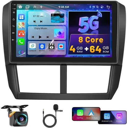 Miniatura 11 de 4G+64G Android 15 Estéreo de coche para Subaru Forester Impreza WRX STI 2008 2009 2010 2011 2012, 9 pulgadas Incell pantalla táctil Radio coche