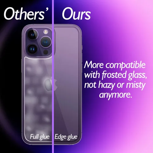 Miniatura 3 de Protector de pantalla trasera para iPhone 14 Pro Max (paquete de 2), iPhone 14 Pro Max, protector de vidrio trasero templado (6.7 pulgadas)