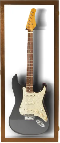 Miniatura 11 de PENNZONI Vitrina para guitarra eléctrica, estuche acrílico para guitarra eléctrica, soporte de pared, estuche de pared para guitarra hecha de marco