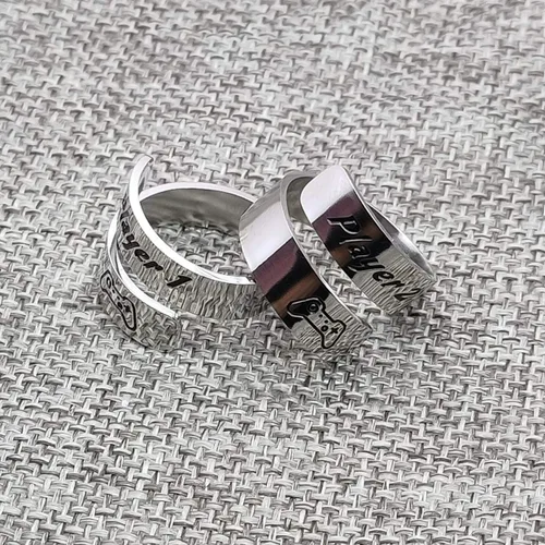 Miniatura 4 de HOFOYA Anillos inspiradores ajustables de acero inoxidable, anillos de grabado, joyería motivacional, graduación, San Valentín, regalos