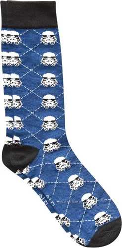 Miniatura 2 de STAR WARS Darth VaderStormtrooper Argyle Mens Crew Socks 4 Pair Pack