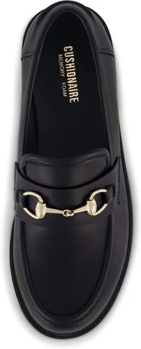 Miniatura 5 de CUSHIONAIRE Romeo - Mocasines sin cordones para mujer + espuma viscoelástica, anchos disponibles, Negro