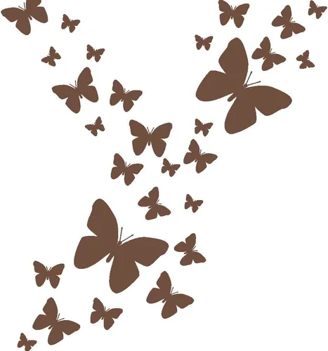Miniatura 21 de Calcomanías de pared de mariposa (26) calcomanías de decoración de pared de mariposa, calcomanías de pared para niñas (rosa)