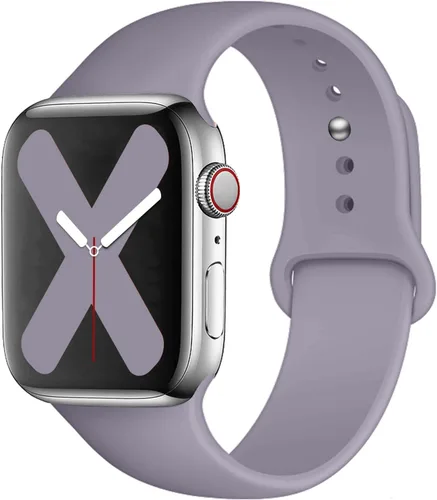 Miniatura 26 de Saucyi Compatible con Apple Watch Band 1.614 in 1.575 in 1.496 in 1.929 in 1.772 in 1.732 in 1.654 in, correa deportiva de silicona suave con cierre