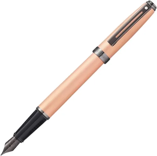 Miniatura 6 de Sheaffer Prelude - Bolígrafo de laca de ónix negro con tapa de paladio perseguido y ribete chapado en oro de 22 quilates