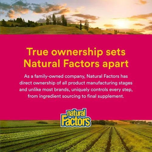 Miniatura 7 de Natural Factors Bisglicinato de magnesio - Suplemento de apoyo para la salud de todo el cuerpo - Suplemento de magnesio natural que apoya la fuerza