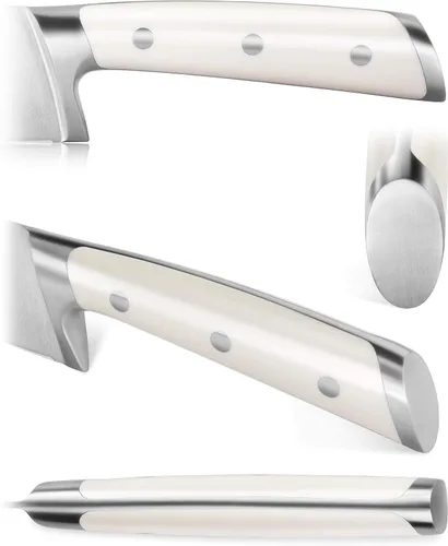 Miniatura 5 de Cangshan Thomas Keller Signature Collection - Cuchillo para carne de filo recto forjado de 4 piezas, caja de nogal