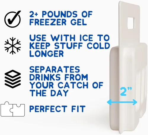 Miniatura 2 de Divisor de paquete de hielo para enfriadores YETI – Cuatro tamaños para adaptarse a YETI Tundra Haul, 35, 45, 65, Roadie 48, 60 – Accesorios YETI Se