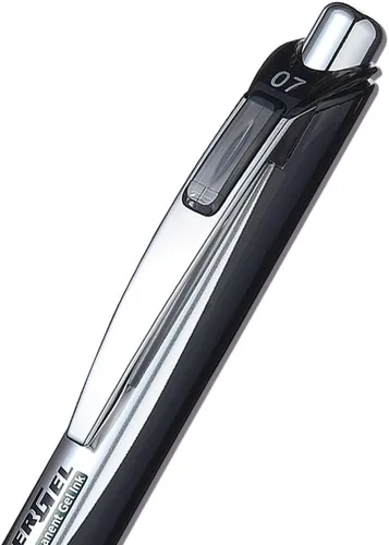 Miniatura 10 de Pentel EnerGel PRO - Bolígrafo de gel permanente, (0.028 in), línea media, tinta negra, caja de 12 bolígrafos (BLP77-A)