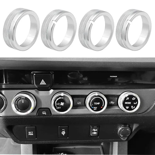 Miniatura 8 de Thor-Ind Cubierta de botón de CD de audio para interruptor de aire acondicionado, compatible con Toyota Tacoma 2016, 2017, 2018, 2019, 2020, 2021
