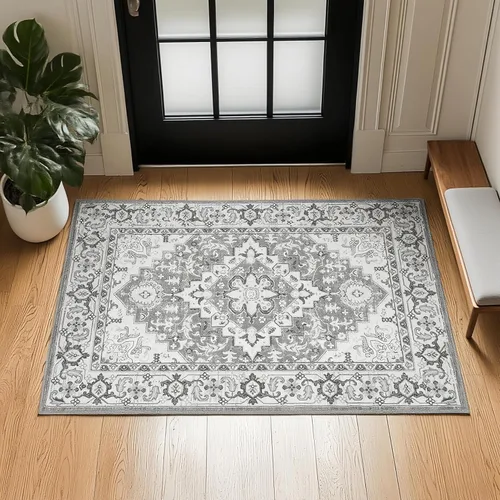 Miniatura 63 de Lofus 8x10 Alfombras de área para sala de estar, alfombra de área lavable, alfombras para dormitorio, cocina, alfombra vintage boho, alfombra suave