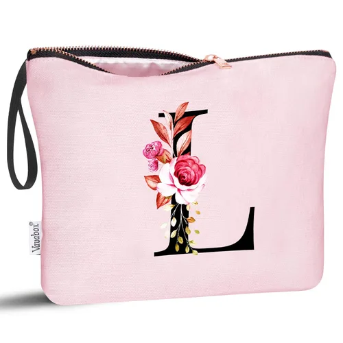 Miniatura 113 de Vavabox A-Z Bolsa de Maquillaje Personalizada, Regalos de Cumpleaños para Mujeres y Mamá, Regalos para la Mejor Amiga, Bolsa de Cosméticos