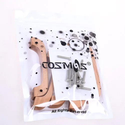 Miniatura 4 de Cosmos 6 tiradores de madera para cajones de gabinete con tornillos