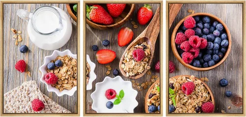 Miniatura 87 de wall26 Lienzo enmarcado para pared, juego de arte de hierbas, verduras y condimentos en madera, alimentos, fotografía cultural, realismo, paisaje