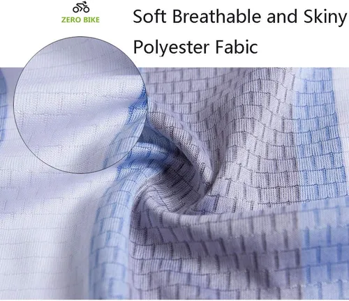 Miniatura 4 de ZEROBIKE Conjunto de camiseta de ciclismo de manga corta para hombre, transpirable, de secado rápido, acolchado, 3D, ropa de bicicleta MTB