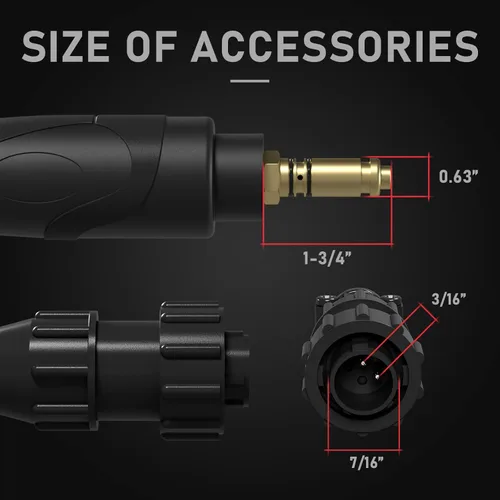 Miniatura 2 de YESWELDER Reemplazo de la antorcha de pistola de soldadura MIG de 15 pies 250A para Tweco #2 se adapta a Lincoln 200/250L K533