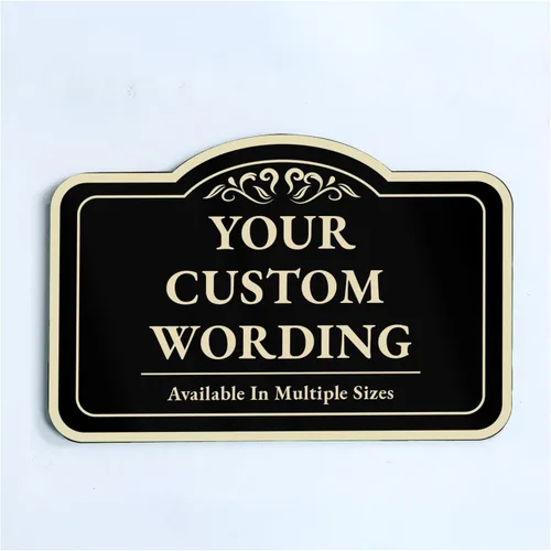 Miniatura 56 de SPEEDYORDERS Letreros metálicos personalizados, letreros de aluminio personalizados, 36 x 24 pulgadas, plata cepillada, palabras y citas, decoración