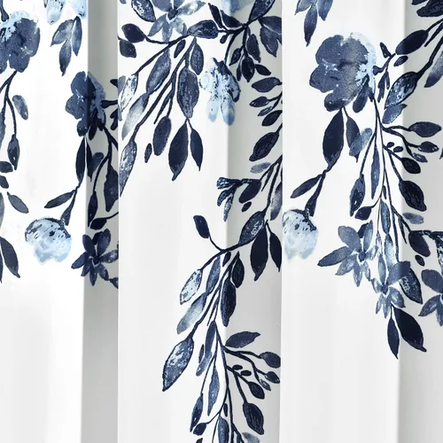 Miniatura 3 de Lush Decor Tanisha - Cortinas para oscurecer la habitación, diseño floral de vid impreso, juego de paneles de ventana (par), 52 pulgadas de ancho x