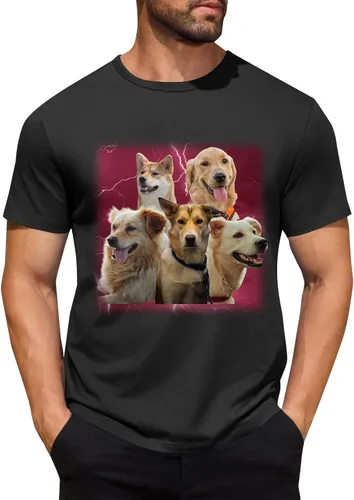 Miniatura 41 de Camisetas personalizadas para hombre, camiseta personalizada con fotos, imagen de mascota, camiseta unisex, diseña tu propio regalo divertido