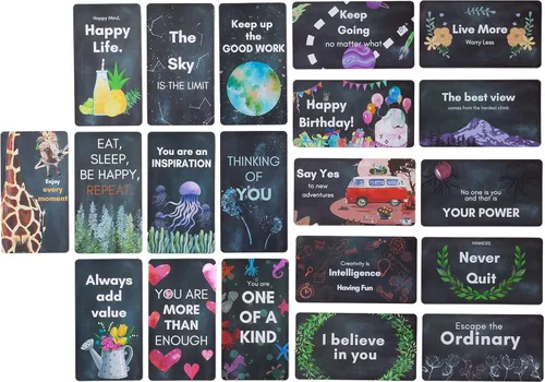 Miniatura 4 de Mr. Pen Tarjetas inspiradoras – 60 tarjetas de afirmaciones positivas y motivacionales con citas únicas, temas de bondad, tamaño de tarjeta de Tema