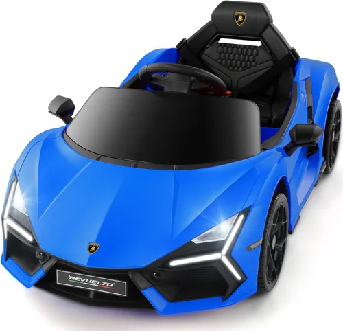 Miniatura 14 de ELEMARA Lamborghini Auto eléctrico de paseo para niños con puerta de tijera, vehículo eléctrico con control remoto, autos para niños para conducir