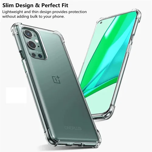 Miniatura 5 de iCoverCase Funda transparente para OnePlus 9 5G [compatible con versiones NA y de la UE], funda protectora de esquina a prueba de golpes, funda