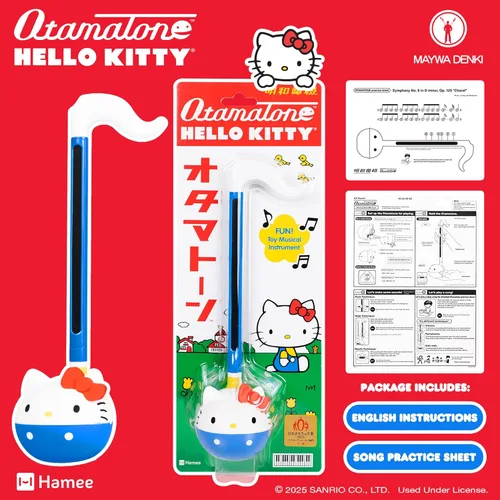 Miniatura 5 de Otamatone Classic Hello Kitty [licencia oficial de Sanrio] Instrumento musical electrónico de personaje japonés Sintetizador portátil de Japón Maywa