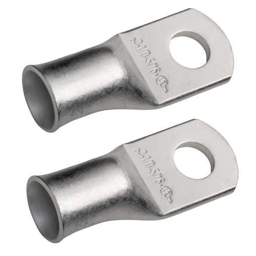 Miniatura 88 de SELTERM 5 piezas terminales de cable de cobre estañado 1/0 AWG perno de 1/2", extremos de cable de batería, terminales de anillo, conectores