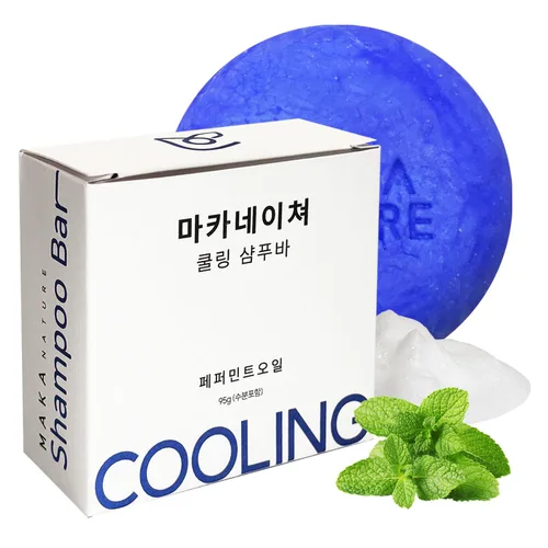 Miniatura 8 de Maka Nature - Barra de champú refrescante para el cuidado refrescante del cuero cabelludo, barra de champú sólido para todo tipo de cabello, barra