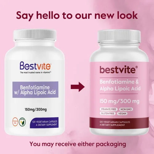 Miniatura 7 de BESTVITE Benfotiamina 150mg / Ácido alfa lipoico 300 mg (120 cápsulas vegetarianas) – Sin estearatos – Vegano – Sin gluten – Sin OMG