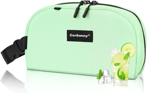 Miniatura 32 de Bolsa de almuerzo enfriadora - Congelable y aislada para viajes, niños/adultos, apta para yogur Rosa