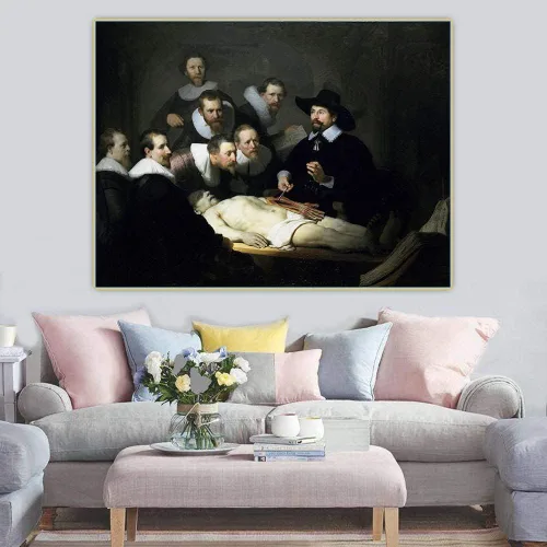 Rembrandt - Kit de pintura de diamantes para adultos, 5D con taladro redondo completo, kit de pintura de diamantes para decoración del hogar