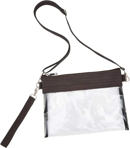 Miniatura 8 de USPECLARE Bolsa transparente aprobada para estadios, bolsa cruzada transparente para trabajo, conciertos y deportes