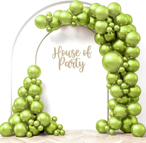 Miniatura 21 de HOUSE OF PARTY Globos azules metálicos: guirnalda de globos azules, globos metálicos azules de 5/12/18 pulgadas para decoraciones de graduación